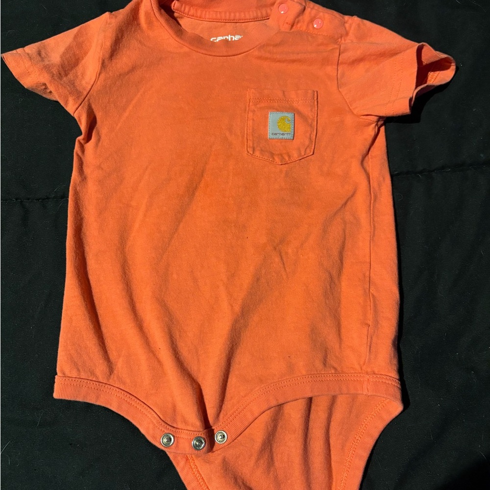 Carhartt Bright Orange Infant Bodysuit